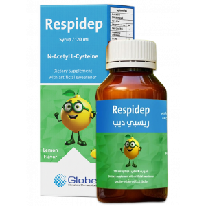 RESPIDEP DIETARY SUPPLEMENT ( N-ACETYL L-CYSTEINE + IVY LEAF EXT. + ZINC ) LEMON FLAVOR 120 ML SYRUP
